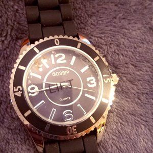 Gossip Black and Silver watch